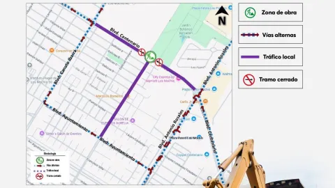 Cierran tramo del bulevar Centenario en Los Mochis