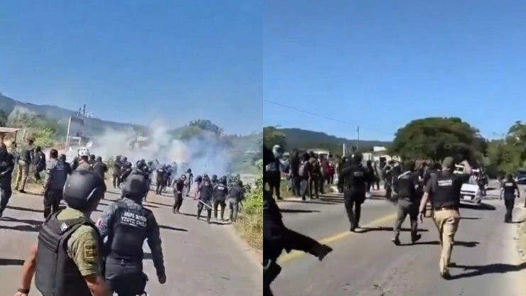 Enfrentamiento armado tras bloqueo en carretera Oxchuc–Ocosingo, Chiapas
