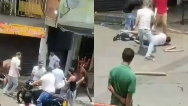 Video Vecinos linchan a ladrón que asesinó a mujer en Colombia