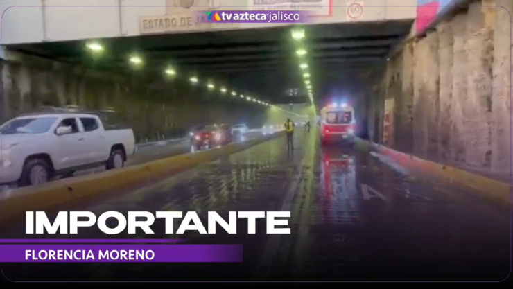 Cierran el túnel de López Mateos y Eulogio Parra por fuga de agua