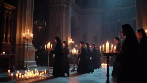 Rituales en iglesia de San Juan Chamula, Chiapas