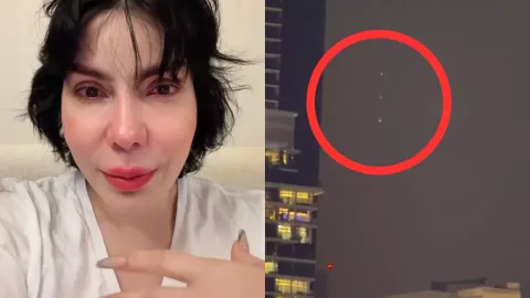 Sol León publicó videos desde Dubái donde se observan destellos y explosiones