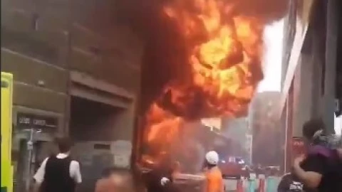 Explosión en estación de tren de Londres