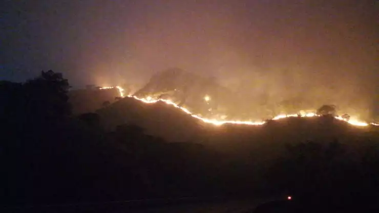 Incendio en La Sepultura