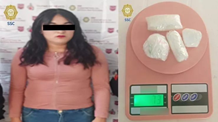 Mujer es detenida por intentar meter droga pegada al cuerpo al Reclusorio Oriente