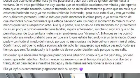 Joven expone presunto acoso en camión de Mérida