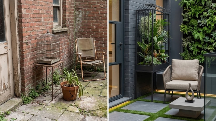 6 ideas para decorar patios de un metro y que se vean lujosos