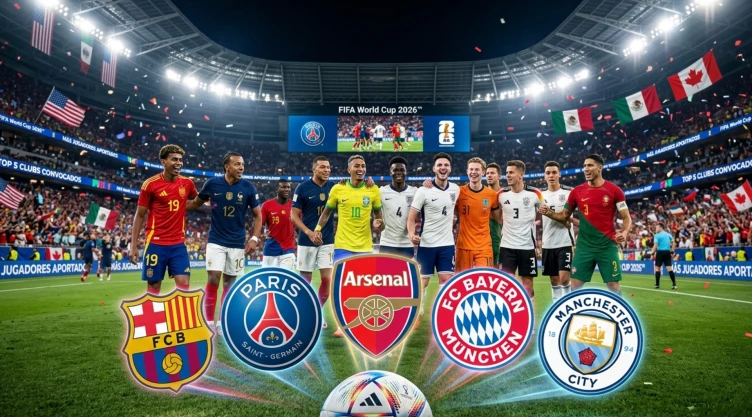 Top 5: Los clubes que más jugadores aportan a la Copa Mundial de la FIFA 2026™