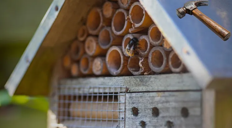 Ideas DIY Cómo construir un hotel de insectos benéficos con restos de maderas y cañas.jpg