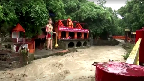 Lluvias causan inundaciones en India
