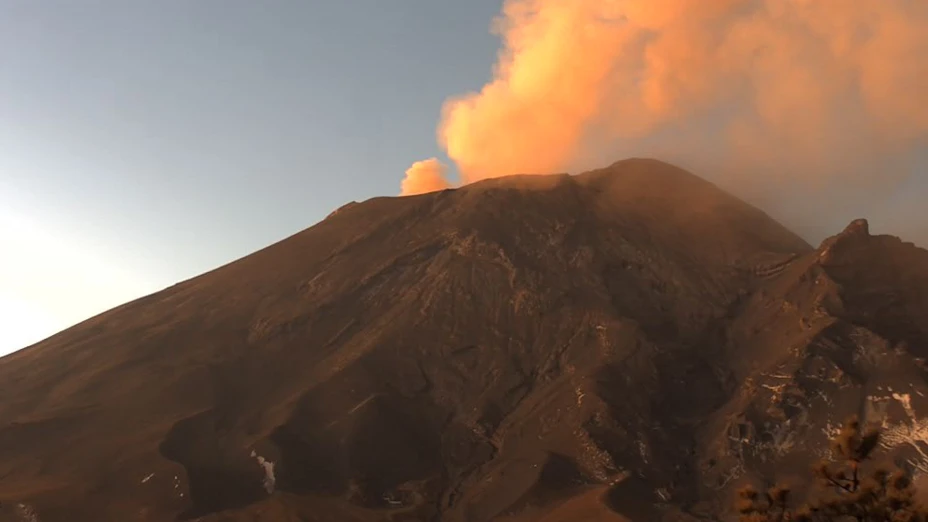 Actividad del Popocatépetl 27 de febrero.