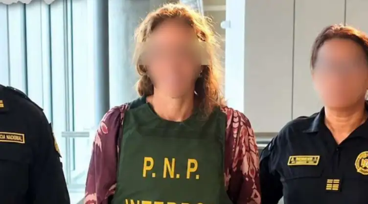 María N, detenida en Lima.