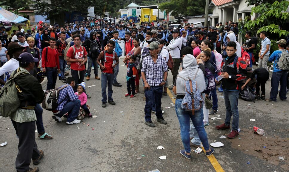 Caravana de migrantes llega a México