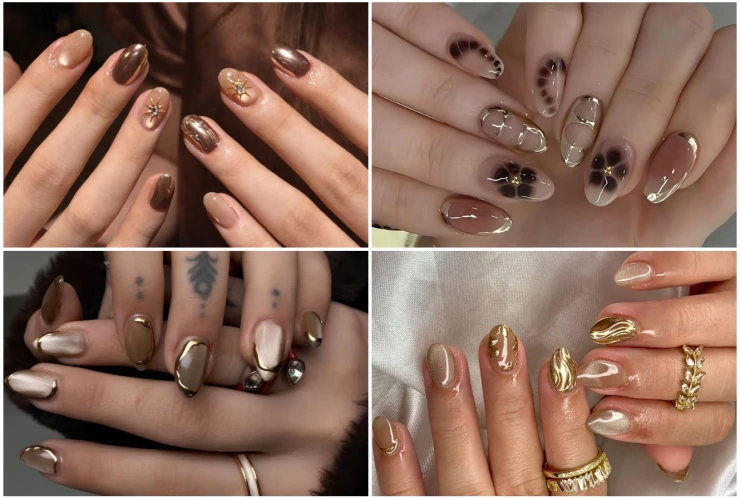 16 diseños de uñas almendradas cortas y aesthetic que te harán lucir sensacional