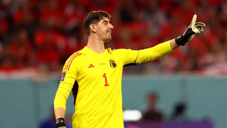 Thibaut Courtois en Qatar 2022 con Bélgica