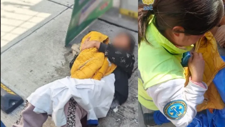Parto en Tlalpan: policías y ERUM apoyan a joven de 18 años a dar a luz en Canal de Miramontes