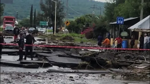 Tormenta azota Michoacán