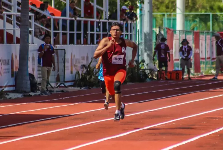 Edson Arce consiguió un oro en los 100 metros planos de los Paranacionales CONADE 2023