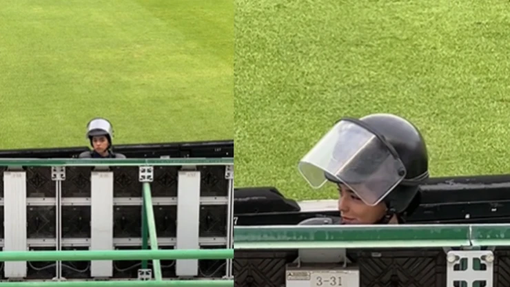 Policía enamora a aficionado.