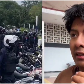 Reportero acusa agresión de policías en marcha del 2 de octubre en CDMX.