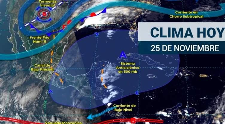 Clima 25 de noviembre