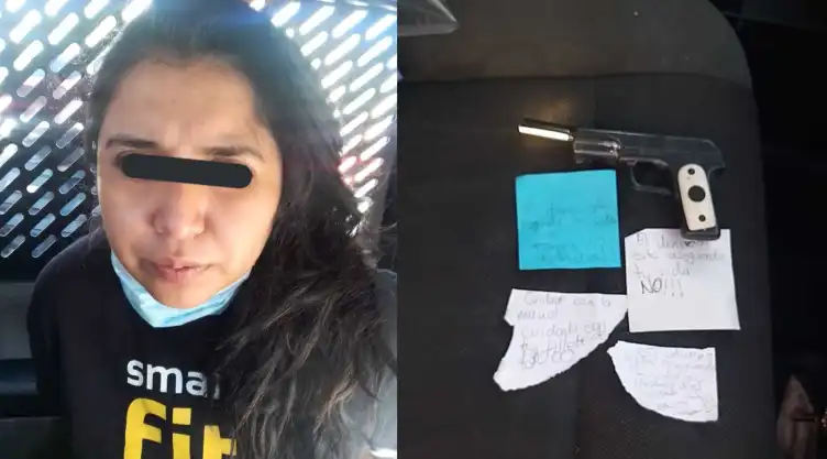 mujer asalta banco pistola juguete.jpg