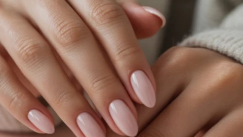 Modelos de uñas rosa pastel