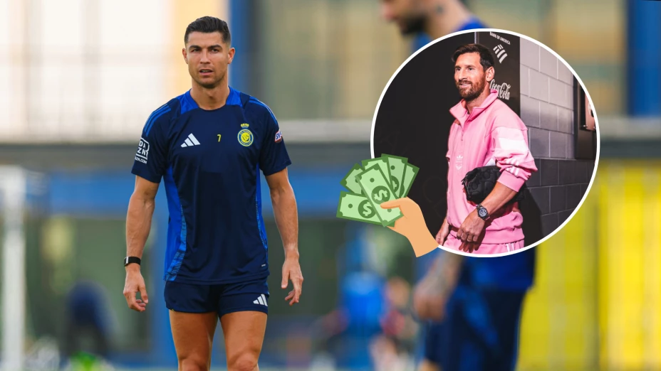 La diferencia de dinero de Cristiano Ronaldo con Lionel Messi