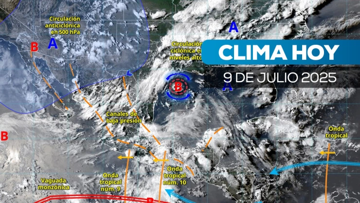 El SMN anticipa tormentas, vientos fuertes y altas temperaturas en México este 9 de julio. Revisa las condiciones por estado.