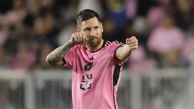 Messi con la camiseta del Inter Miami