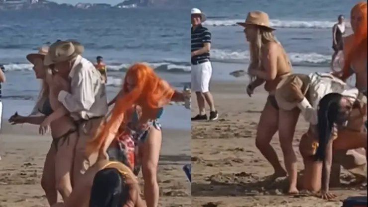 Abuelo bailando en Mazatlan.