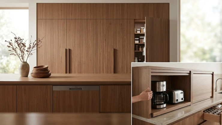 Adiós a los electrodomésticos a la vista: la tendencia que hace que las cocinas parezcan de lujo