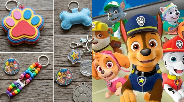 7 ideas para hacer llaveros de Paw Patrol que puedes regalar