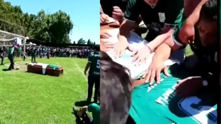 homenaje futbolista chileno gol desde su ataúd