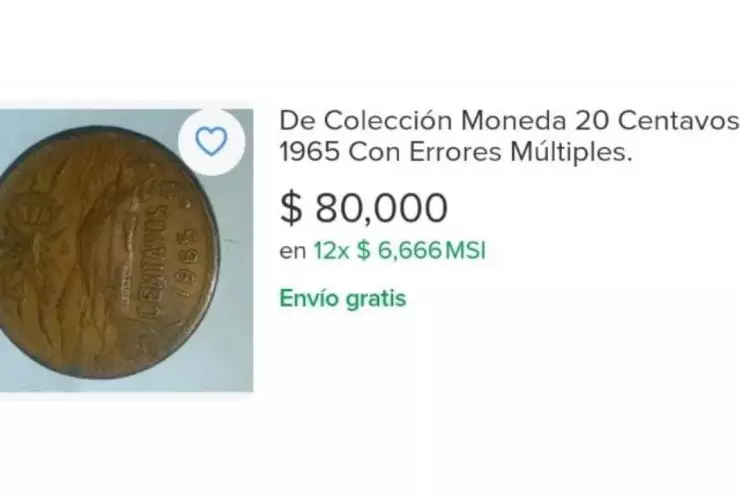 Ofrecen 80 mil pesos por moneda con imagen del Popocatépetl