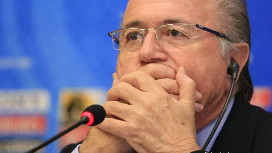 Joseph Blatter, ex presidente de la FIFA durante el partido entre Estados Unidos vs Irán de 1998