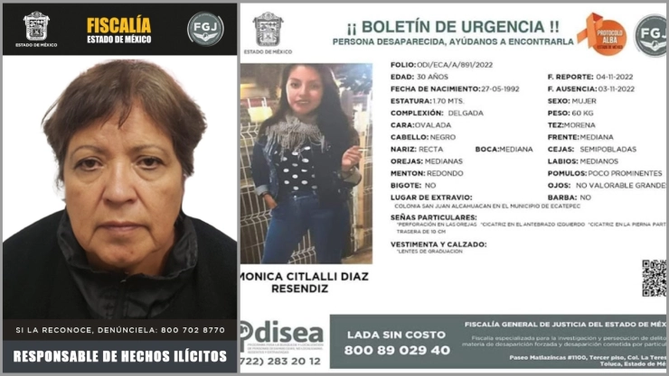 María Isabel Ortiz Minor, madre de novio de maestra de inglés de Ecatepec asesinada, fue sentenciada.