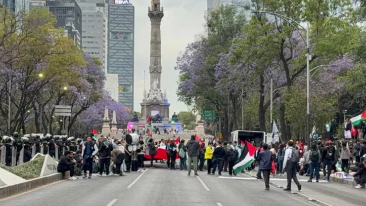 Marchas y bloqueos en calles de CDMX