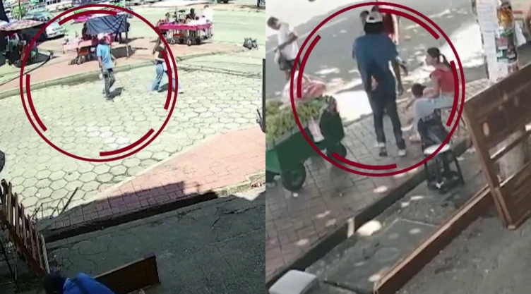 Cámara de seguridad captó el momento del apuñalamiento a una niña en Bolivia el 12 de enero de 2026.