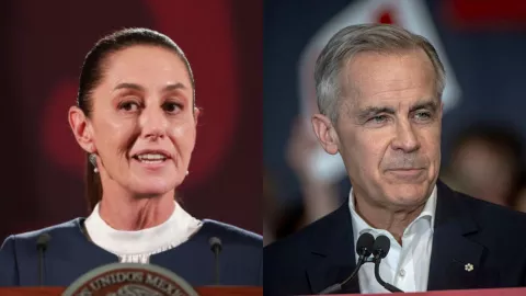 Claudia Sheinbaum habla con Mark Carney; planean combatir medidas arancelarias de Trump.jpg