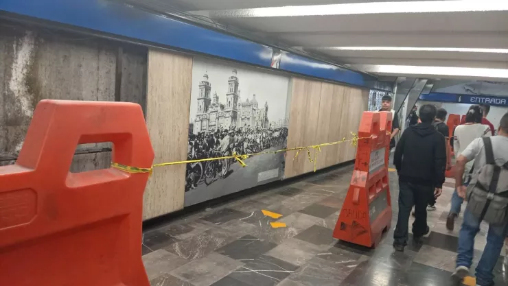 Cierran hasta nuevo aviso la estación Zócalo-Tenochtitlán del Metro CDMX