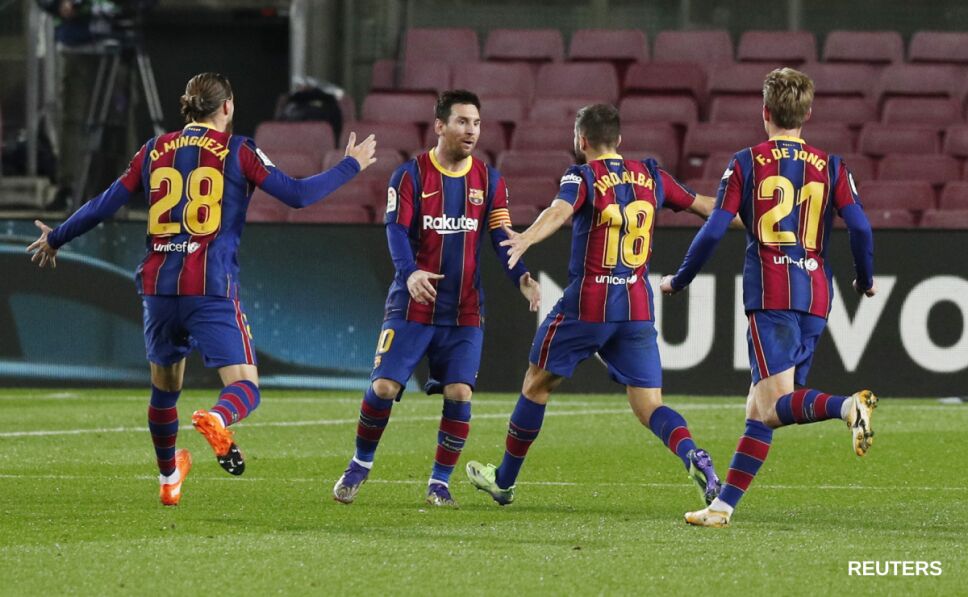 Barcelona celebra el gol