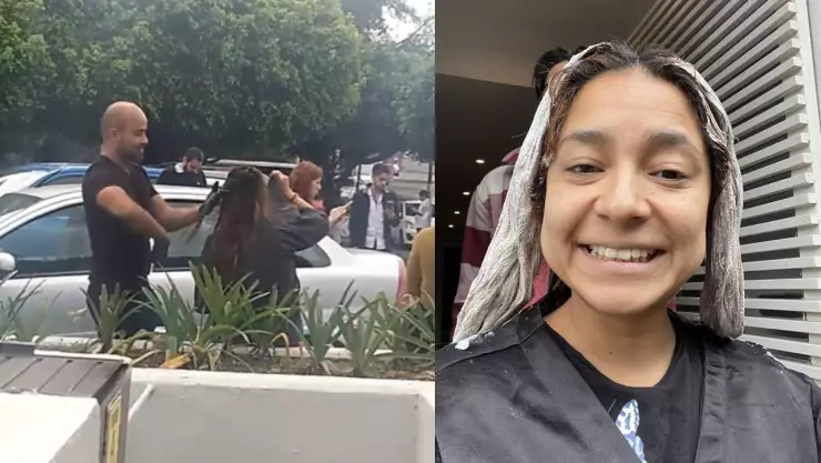 Estilsta sigue pintando cabello a pesar del sismo.jpg