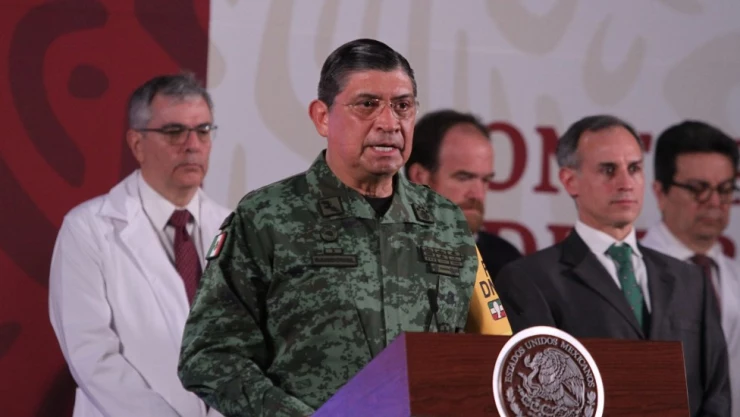 Luis Cresencio Sandoval, titular de la Sedena en conferencia de prensa