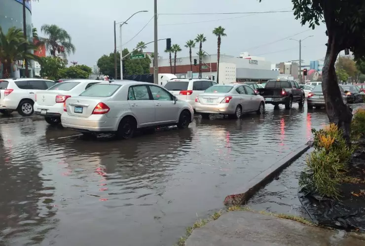 Lluvias en Tijuana en Zona Río