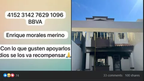 Incendio casa en La Conquista