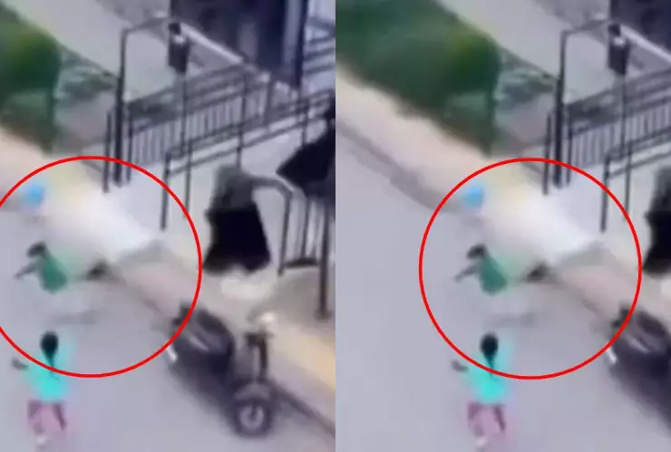 niño es agredido al salir de escuela