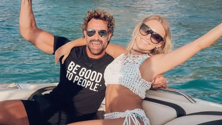 Gabriel Soto e Irina Baeva reaccionan al escándalo legal de Laura “N”.