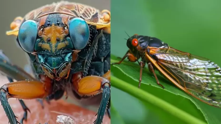 ¡Cuidado con estos insectos! Encuentran cigarras mutantes con ojos azules en Estados Unidos; así lucen