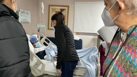 Sheinbaum visita a pacientes tras accidente en Línea 3 de Metro CDMX